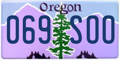 OR license plate 069SOO