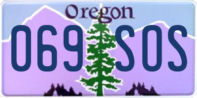 OR license plate 069SOS