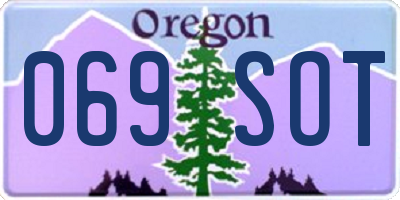 OR license plate 069SOT