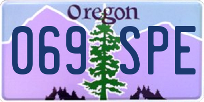 OR license plate 069SPE