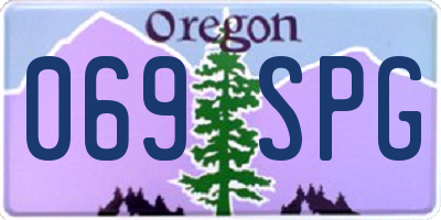 OR license plate 069SPG