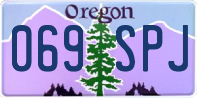 OR license plate 069SPJ