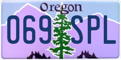 OR license plate 069SPL