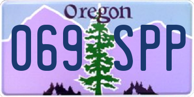 OR license plate 069SPP