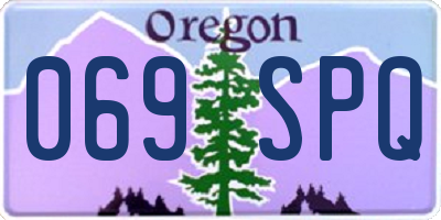 OR license plate 069SPQ