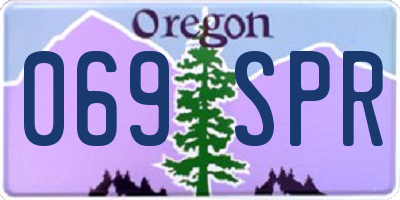 OR license plate 069SPR