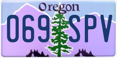 OR license plate 069SPV