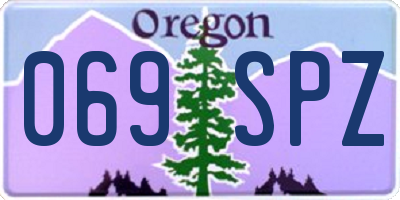 OR license plate 069SPZ