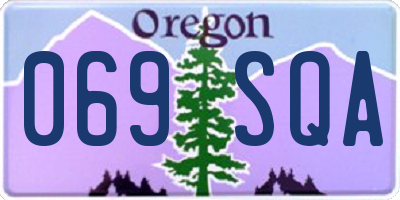 OR license plate 069SQA