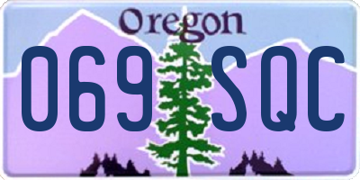 OR license plate 069SQC
