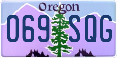 OR license plate 069SQG