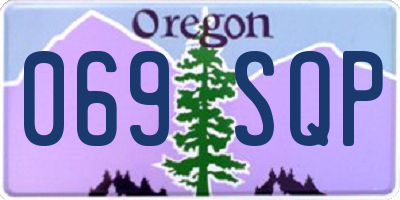OR license plate 069SQP