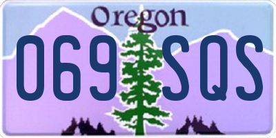 OR license plate 069SQS