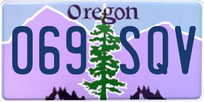 OR license plate 069SQV