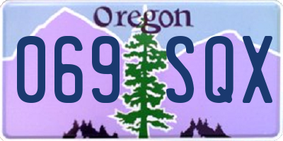 OR license plate 069SQX