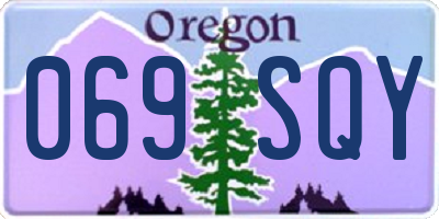 OR license plate 069SQY
