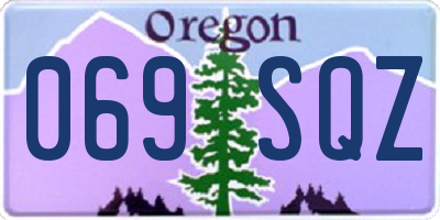 OR license plate 069SQZ