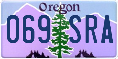 OR license plate 069SRA