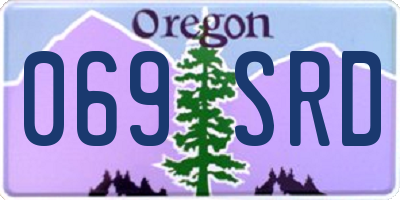 OR license plate 069SRD