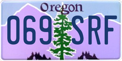 OR license plate 069SRF