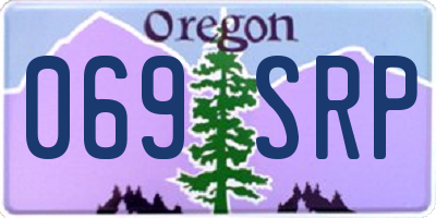 OR license plate 069SRP