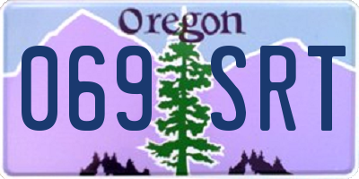 OR license plate 069SRT