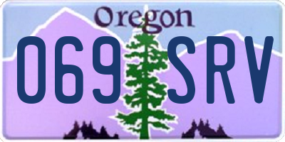 OR license plate 069SRV