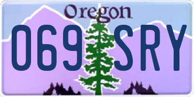 OR license plate 069SRY