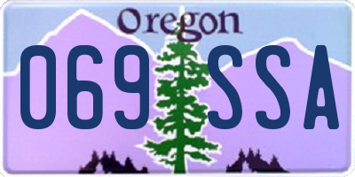 OR license plate 069SSA