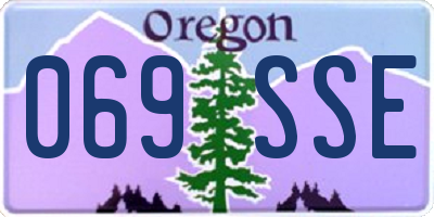 OR license plate 069SSE