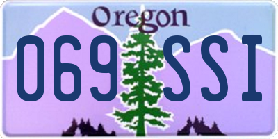 OR license plate 069SSI