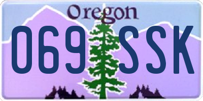 OR license plate 069SSK