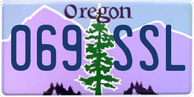 OR license plate 069SSL