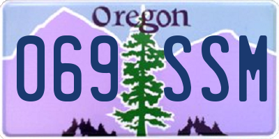 OR license plate 069SSM