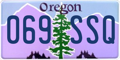 OR license plate 069SSQ