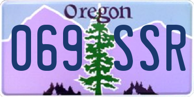 OR license plate 069SSR