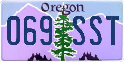 OR license plate 069SST