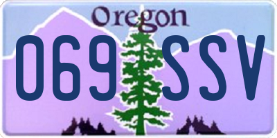 OR license plate 069SSV