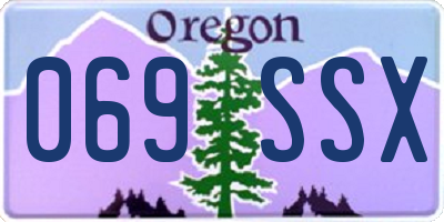 OR license plate 069SSX