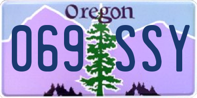 OR license plate 069SSY