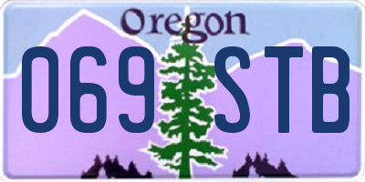 OR license plate 069STB