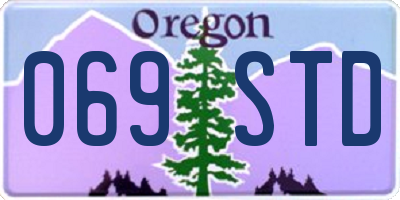 OR license plate 069STD