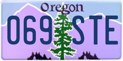 OR license plate 069STE