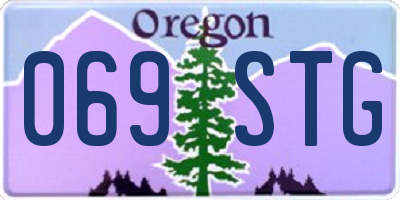 OR license plate 069STG