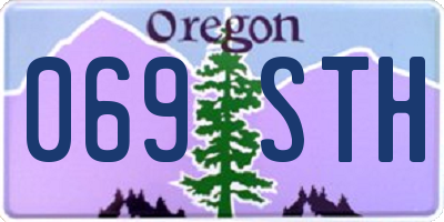 OR license plate 069STH