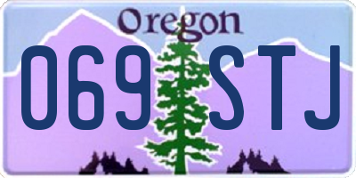 OR license plate 069STJ