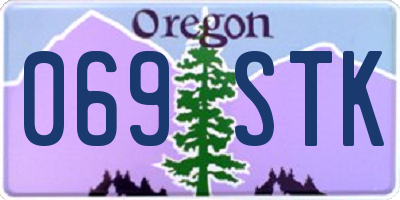 OR license plate 069STK
