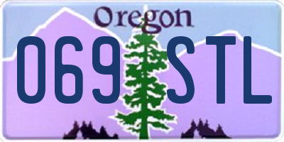 OR license plate 069STL