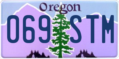 OR license plate 069STM
