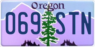 OR license plate 069STN
